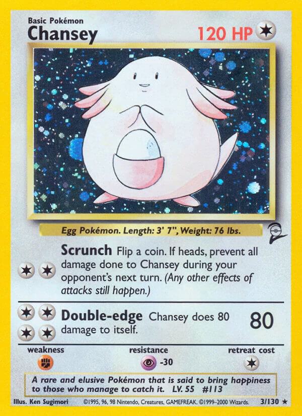 Chansey (3) [Base Set 2] Holofoil