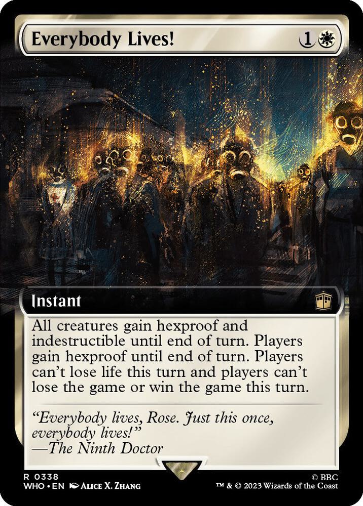 Everybody Lives! (Extended Art) (338) [Universes Beyond: Doctor Who] Foil