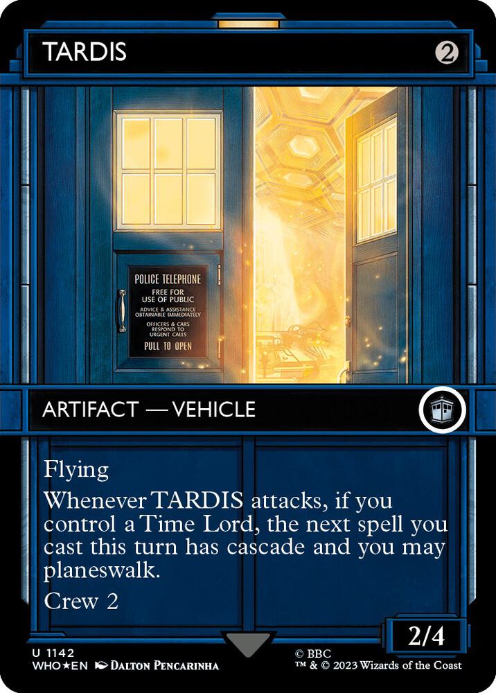 TARDIS (Showcase) (Surge Foil) (1142) [Universes Beyond: Doctor Who] Foil
