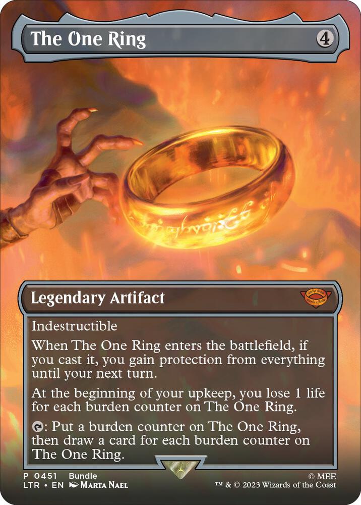 The One Ring (Borderless) (451) [Universes Beyond: The Lord of the Rings: Tales of Middle-earth] Foil