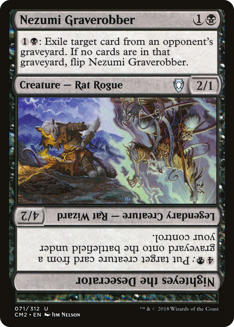 Nezumi Graverobber // Nighteyes the Desecrator (CM2-071) [Commander Anthology Volume II]