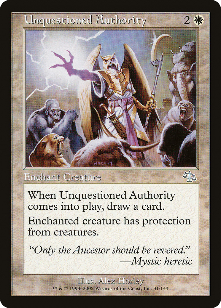 Unquestioned Authority (JUD-031) [Judgment] Foil