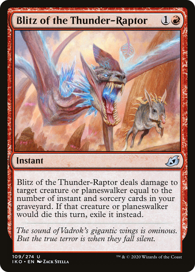 Blitz of the Thunder-Raptor (IKO-109) [Ikoria: Lair of Behemoths]