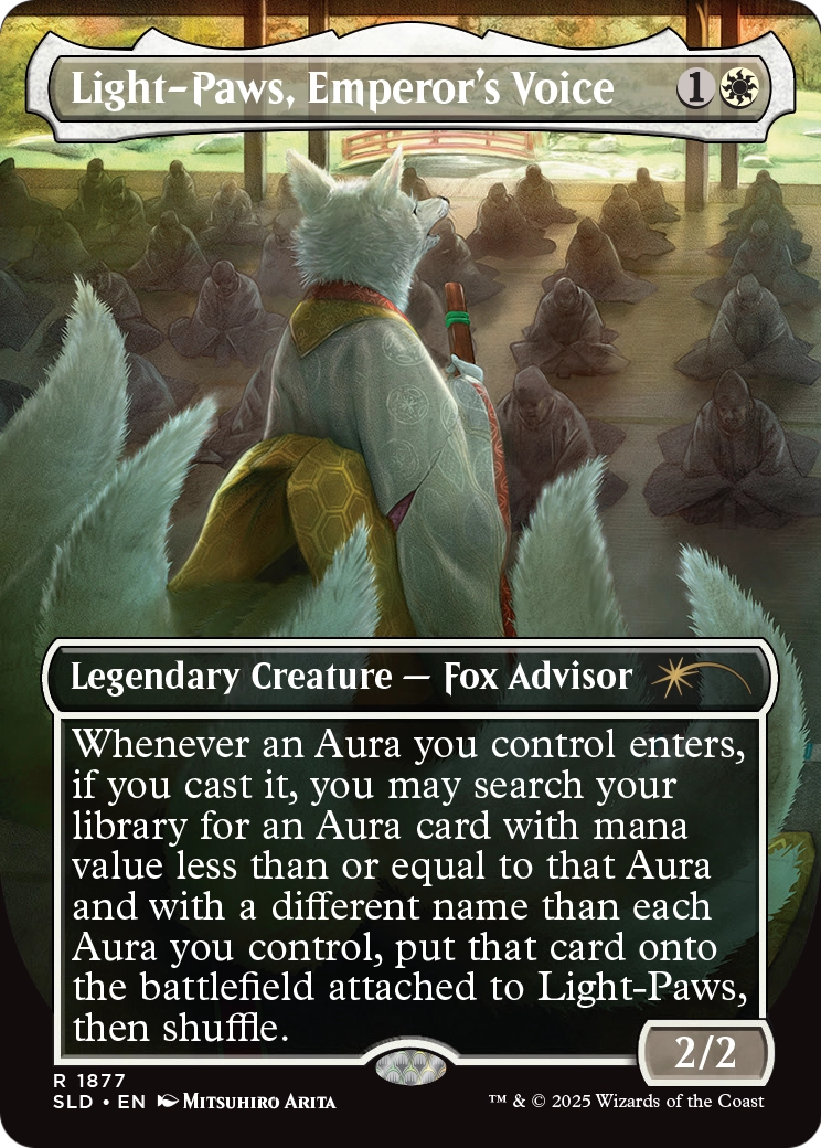 Light-Paws, Emperor's Voice (SLD-1877) (Borderless) [Secret Lair Drop] Foil