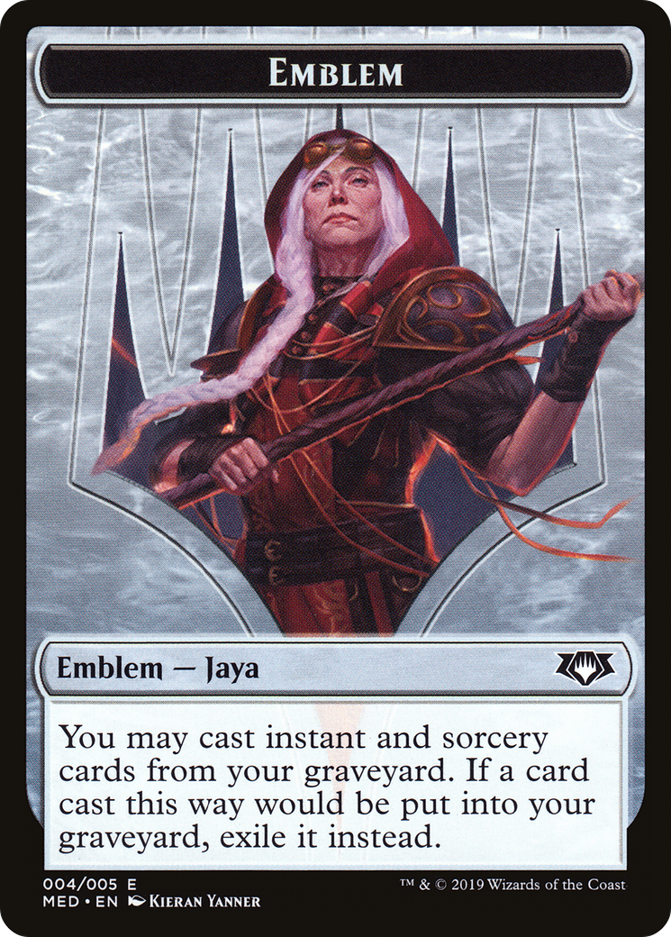 Emblem - Jaya Ballard (MED2-004) [Mythic Edition Tokens]