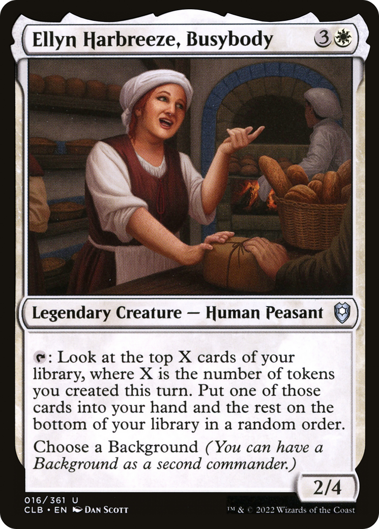Ellyn Harbreeze, Busybody (CLB-016) [Commander Legends: Battle for Baldur's Gate] Foil