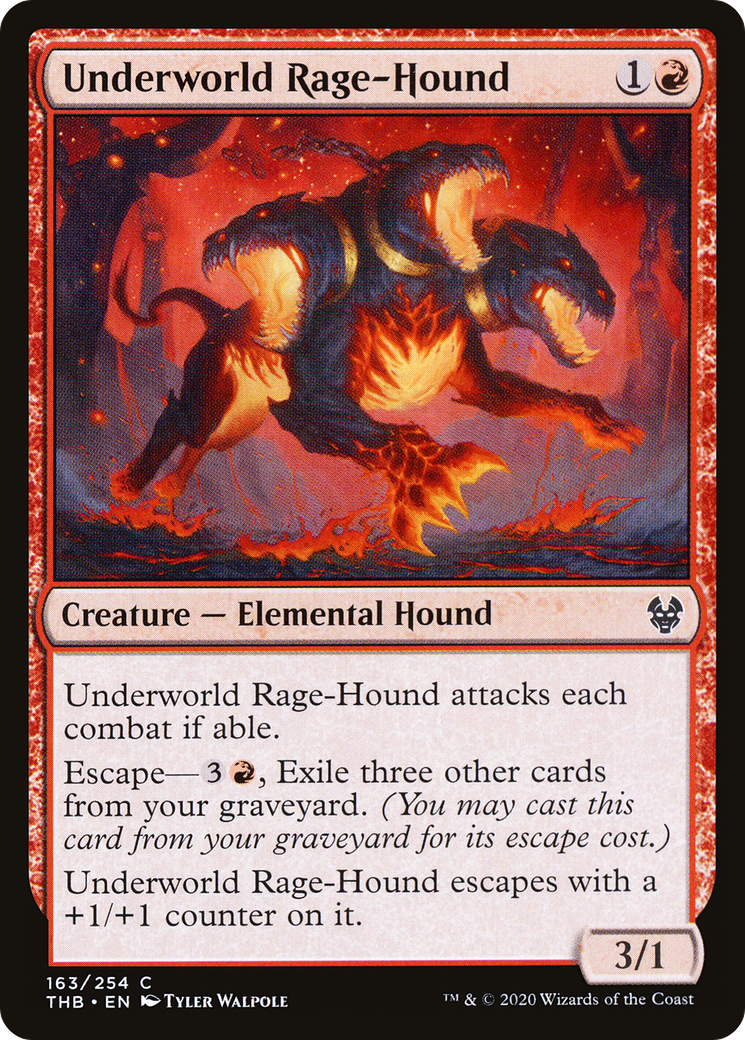 Underworld Rage-Hound (THB-163) [Theros Beyond Death] Foil