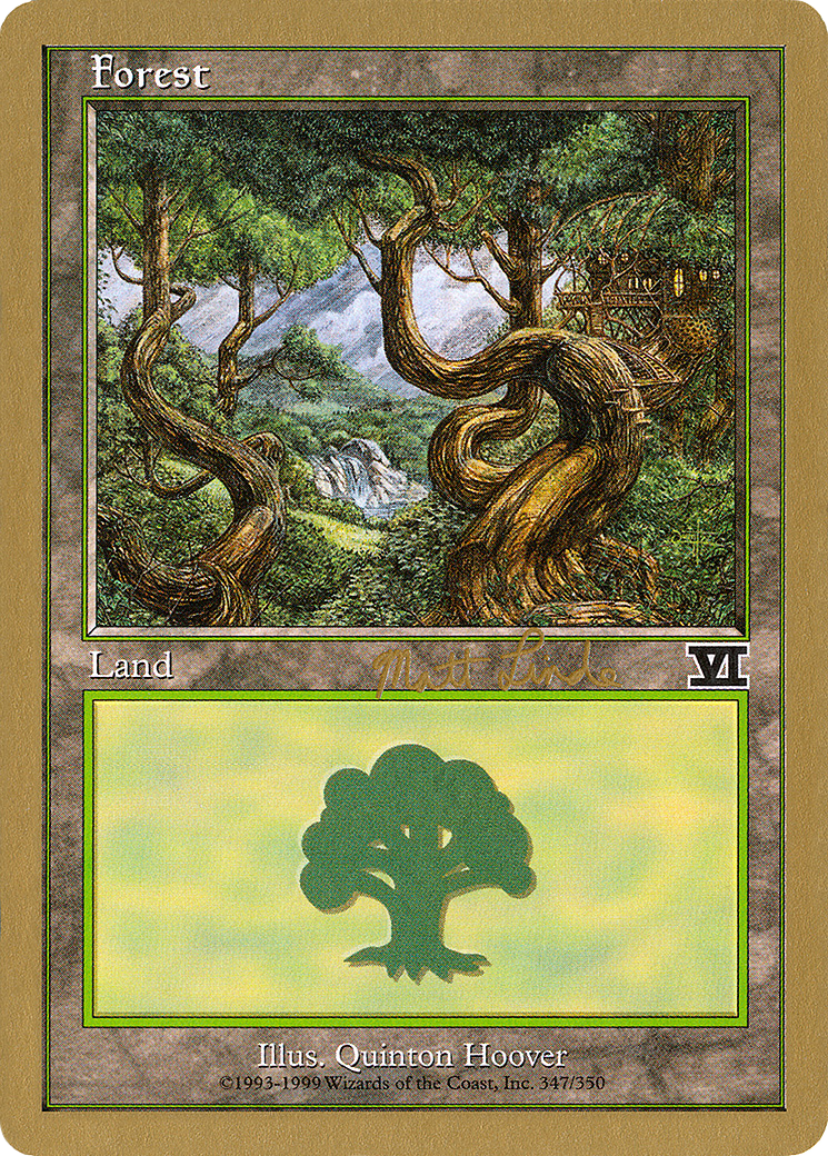 Forest (347) - 1999 Matt Linde (6ED) [World Championship Decks 1999]