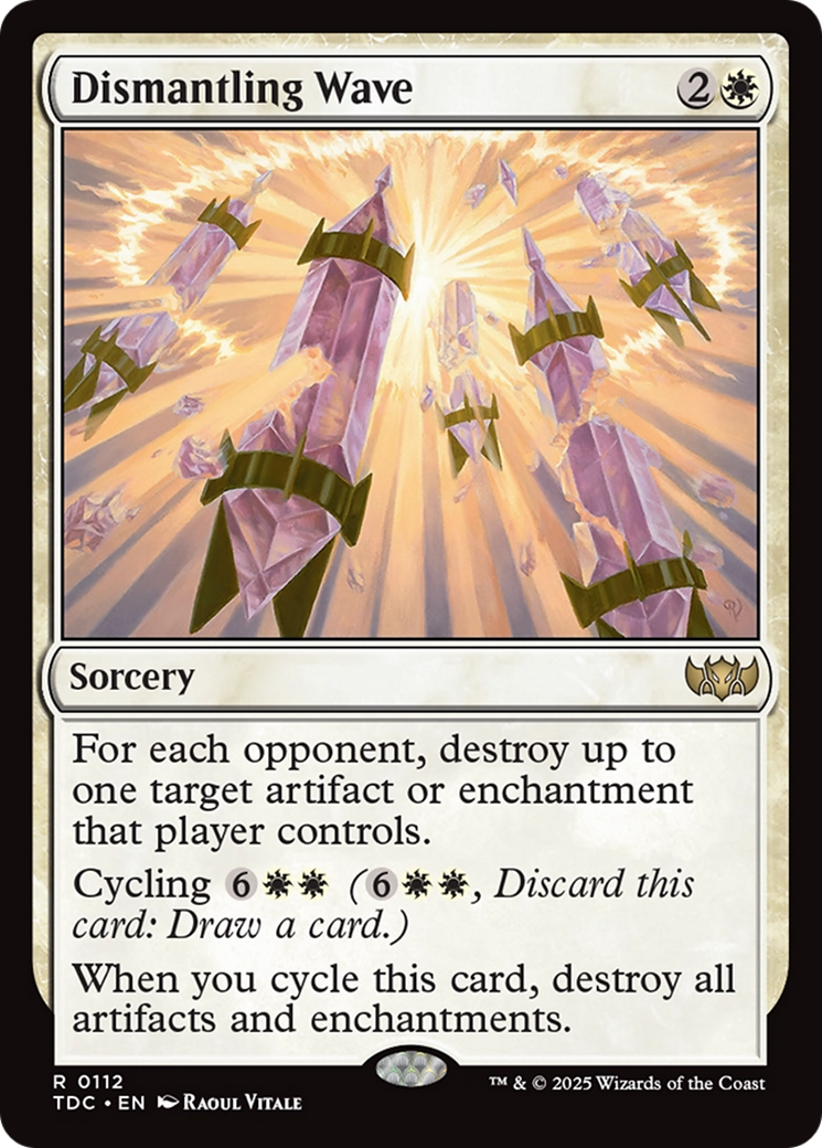 Dismantling Wave (TDC-112) [Commander: Tarkir: Dragonstorm]