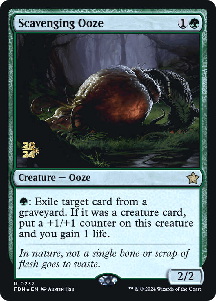 Scavenging Ooze (FDN) (PRE-232) [Foundations Promos] Foil