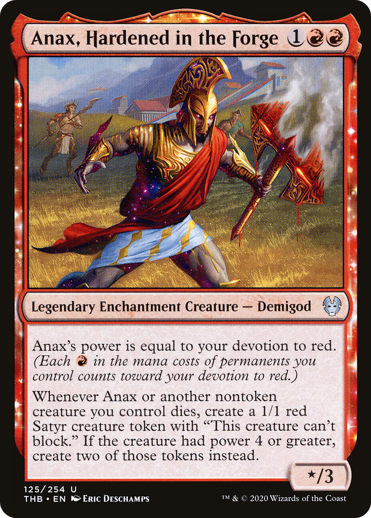 Anax, Hardened in the Forge (THB-125) [Theros Beyond Death]