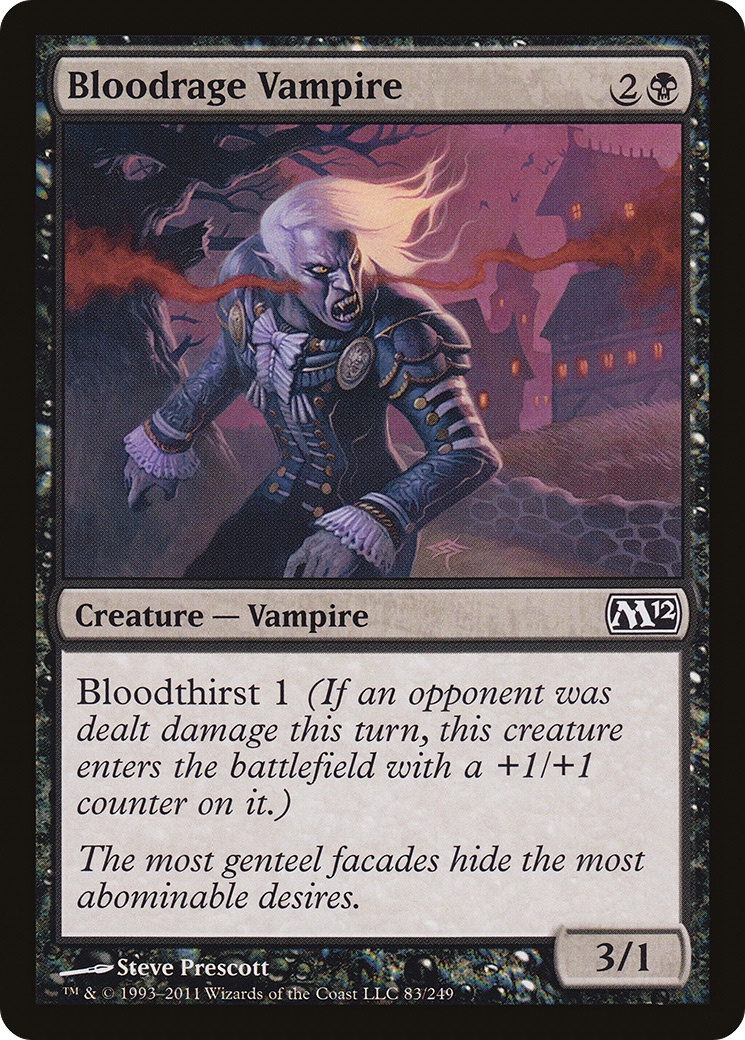 Bloodrage Vampire (M12-083) [Magic 2012]