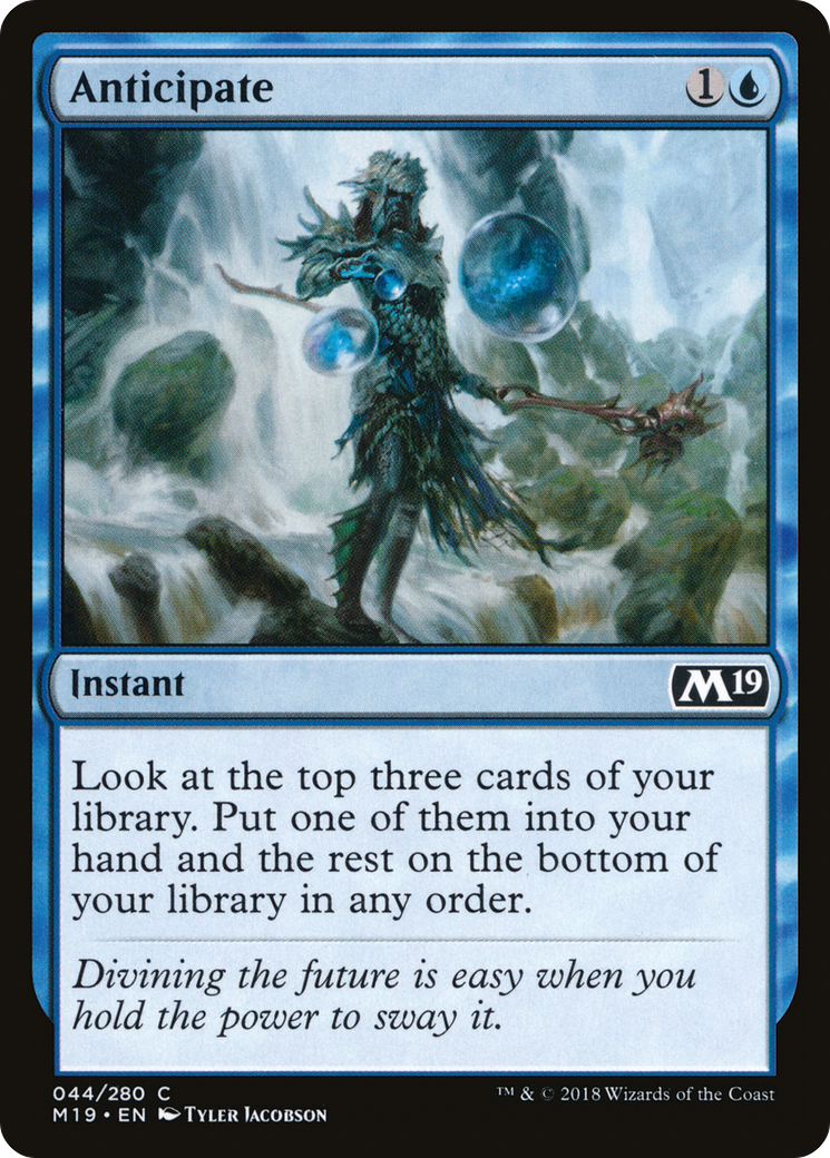 Anticipate (M19-044) [Core Set 2019] Foil