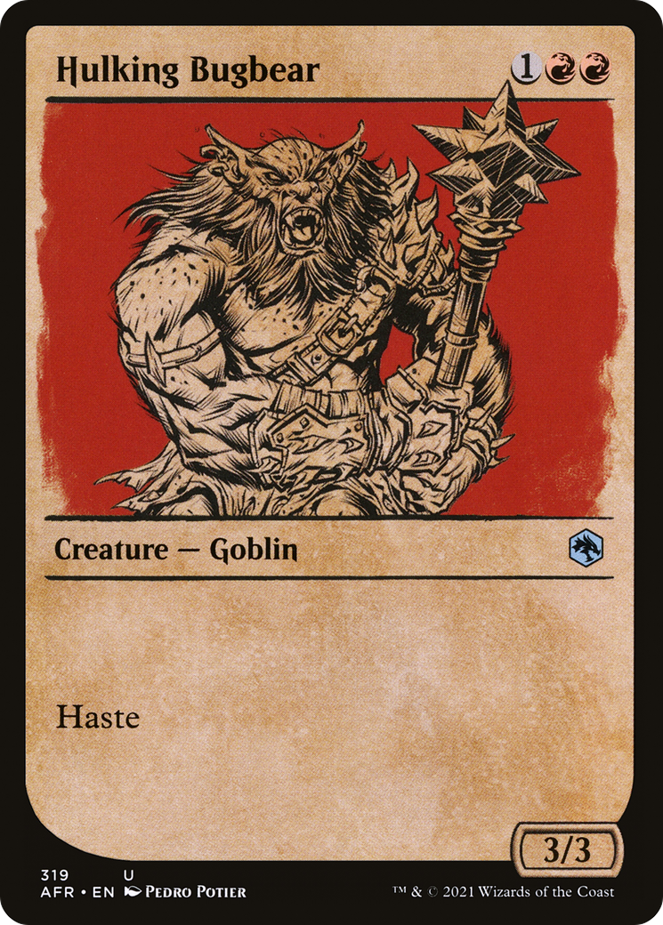 Hulking Bugbear (Showcase) (AFR-319) [Adventures in the Forgotten Realms] Foil