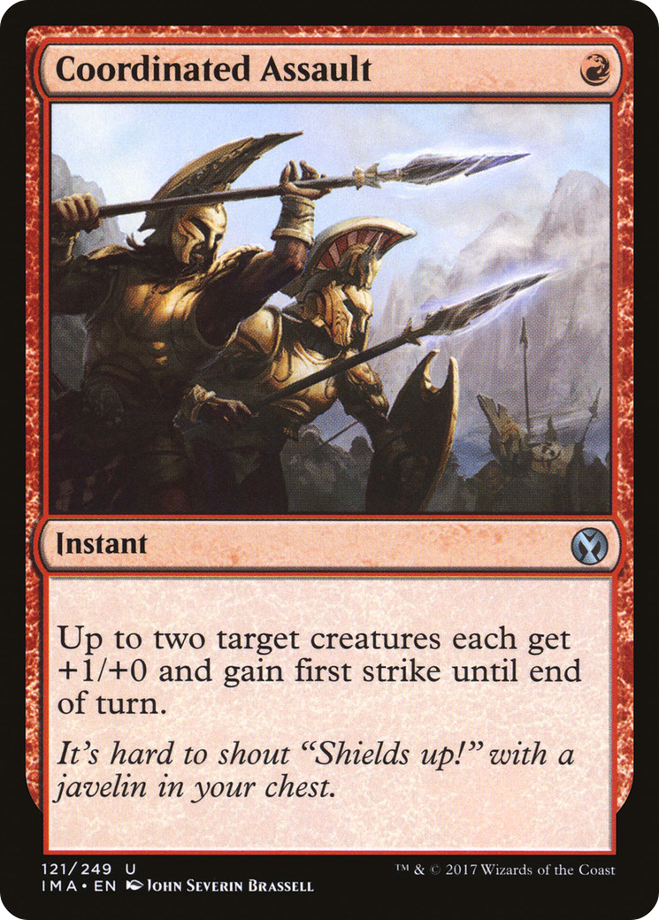 Coordinated Assault (IMA-121) [Iconic Masters] Foil