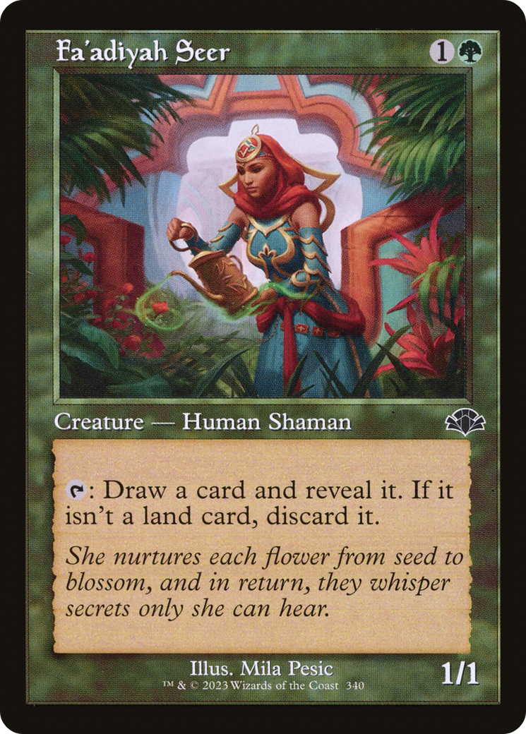 Fa'adiyah Seer (Retro Frame) (DMR-340) [Dominaria Remastered] Foil