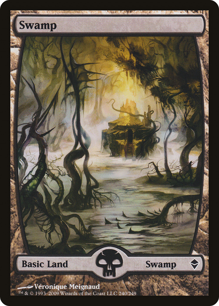 Swamp (240) - Full Art (ZEN-240) [Zendikar] Foil