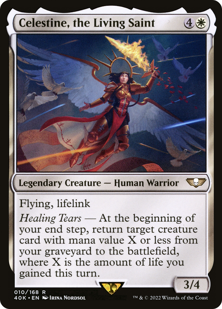 Celestine, the Living Saint (40K-010) [Warhammer 40,000 Commander]