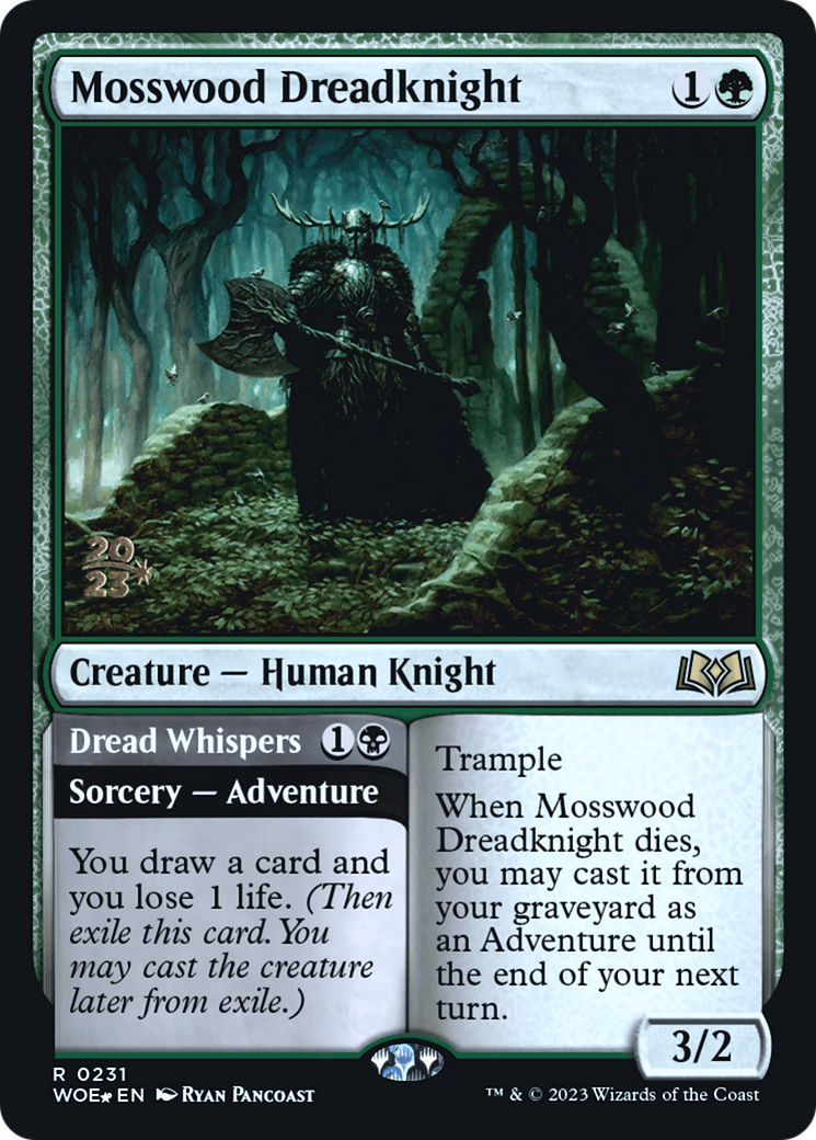 Mosswood Dreadknight (PRE-231) [Wilds of Eldraine Promos] Foil