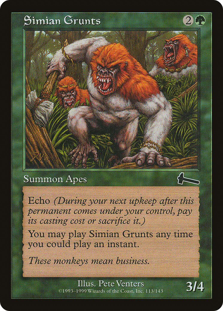 Simian Grunts (ULG-113) [Urza's Legacy]