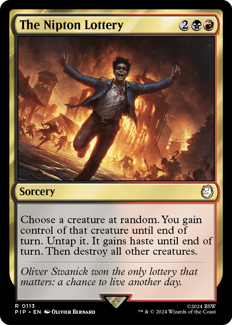 The Nipton Lottery (PIP-113) [Fallout] Foil