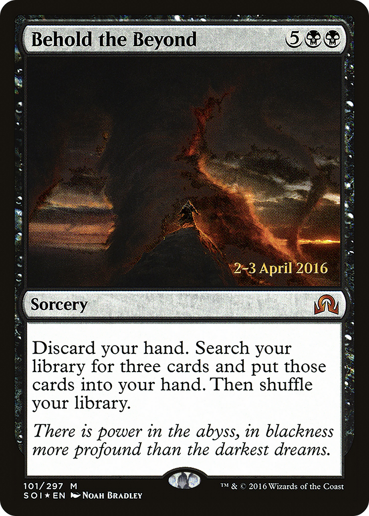 Behold the Beyond (PRE-101S) [Shadows over Innistrad Promos] Foil