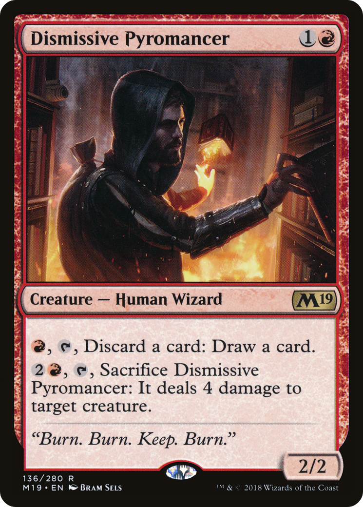 Dismissive Pyromancer (M19-136) [Core Set 2019] Foil
