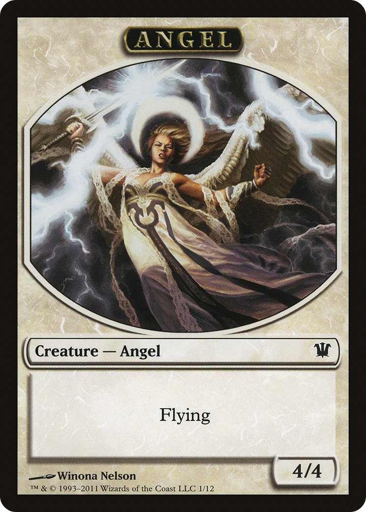 Angel Token (ISD-001) [Innistrad Tokens]