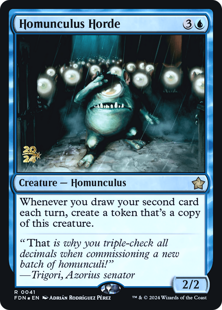 Homunculus Horde (PRE-041) [Foundations Promos] Foil