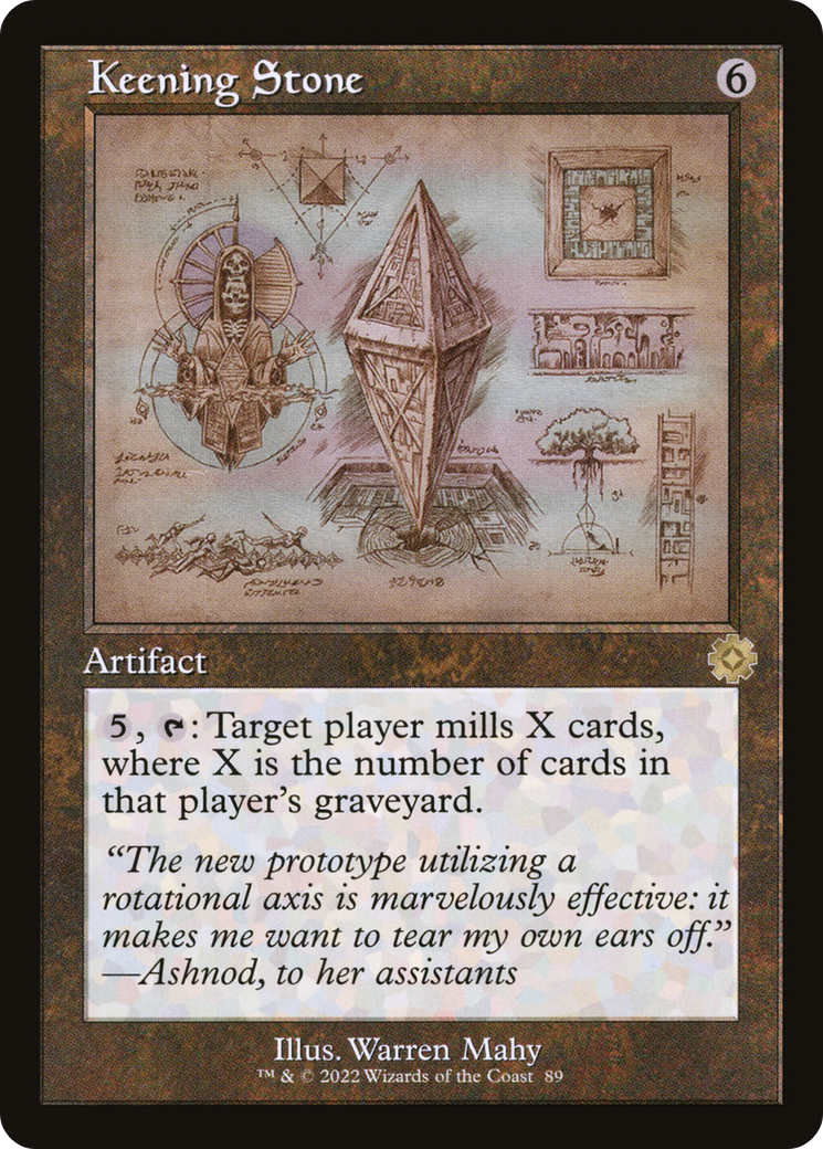 Keening Stone (Schematic) (BRR-089) [The Brothers' War Retro Artifacts] Foil