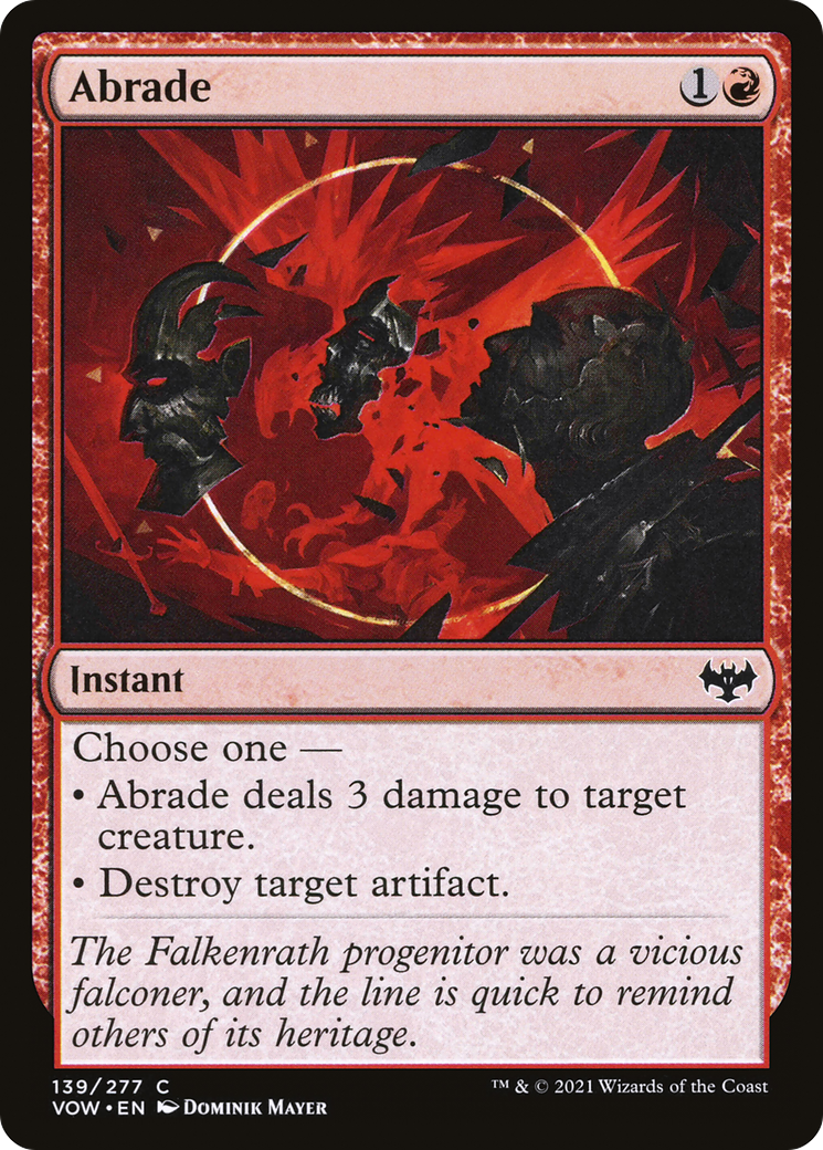 Abrade (VOW-139) [Innistrad: Crimson Vow]