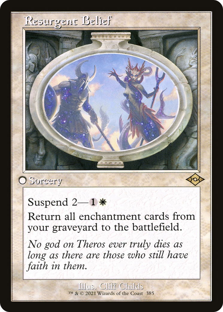 Resurgent Belief (Retro Frame) (MH2-385) [Modern Horizons 2] Foil