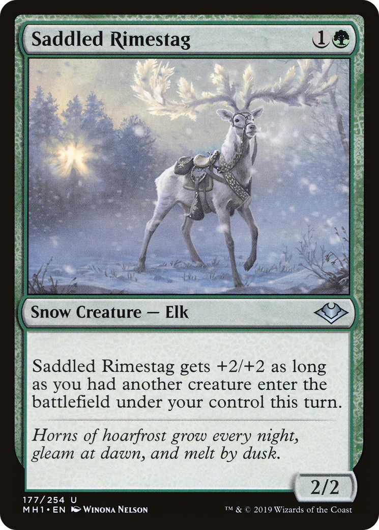 Saddled Rimestag (MH1-177) [Modern Horizons] Foil