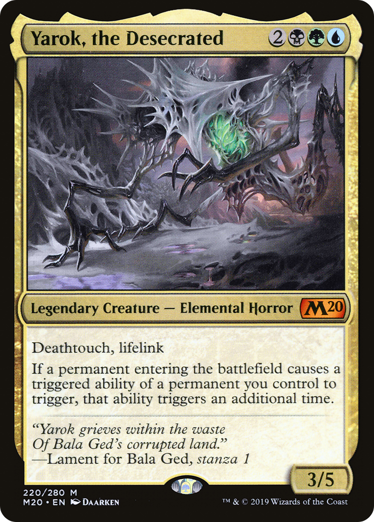 Yarok, the Desecrated (M20-220) [Core Set 2020] Foil
