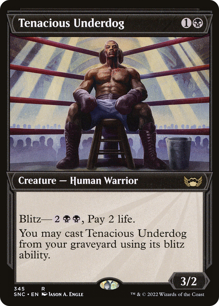 Tenacious Underdog (Showcase) (SNC-345) [Streets of New Capenna] Foil