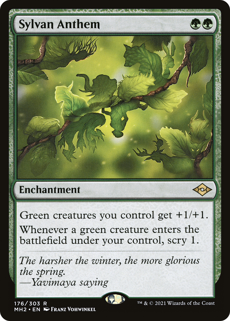 Sylvan Anthem (MH2-176) [Modern Horizons 2] Foil