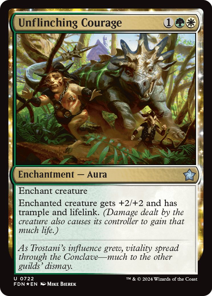 Unflinching Courage (FDN-722) [Foundations] Foil