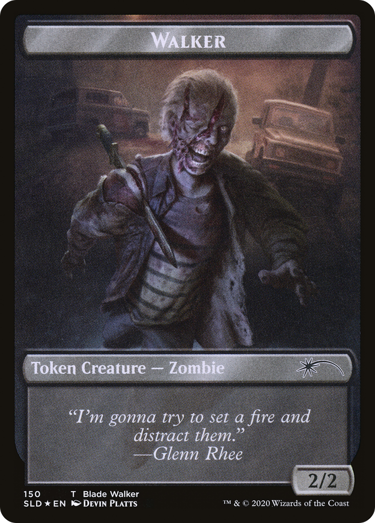 Walker (Blade Walker // Winslow) Double-sided Token (SLD-150 // 151) [Secret Lair Drop] Foil