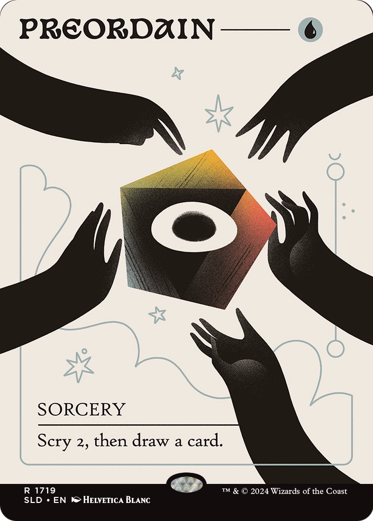 Preordain (SLD-1719) (Borderless) [Secret Lair Drop] Foil