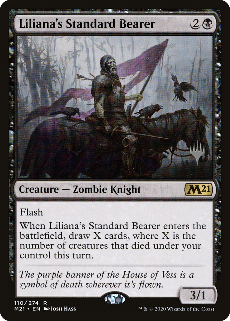 Liliana's Standard Bearer (PPM21-110) [Promo Pack: Core Set 2021 Promos] Foil
