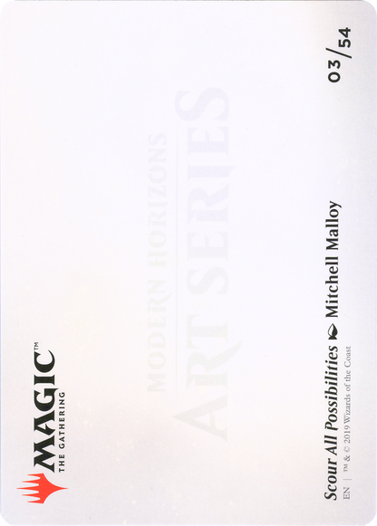 Scour All Possibilities // Scour All Possibilities (AMH1-003) (Borderless) [Modern Horizons Art Series]
