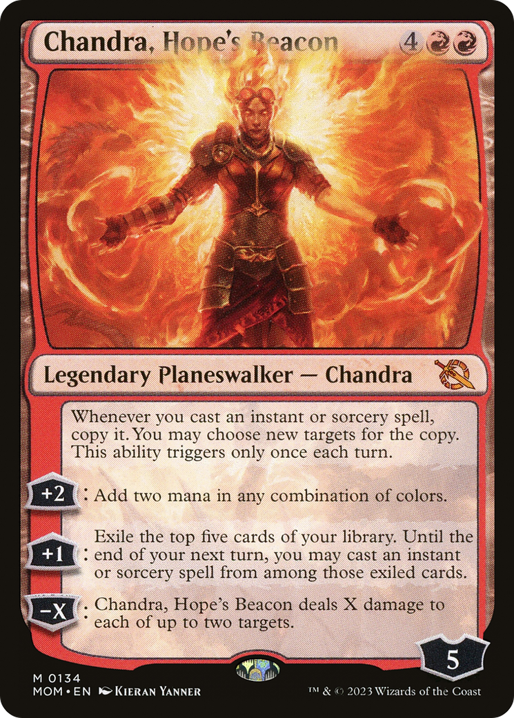 Chandra, Hope's Beacon (MOM-134) [March of the Machine] Foil
