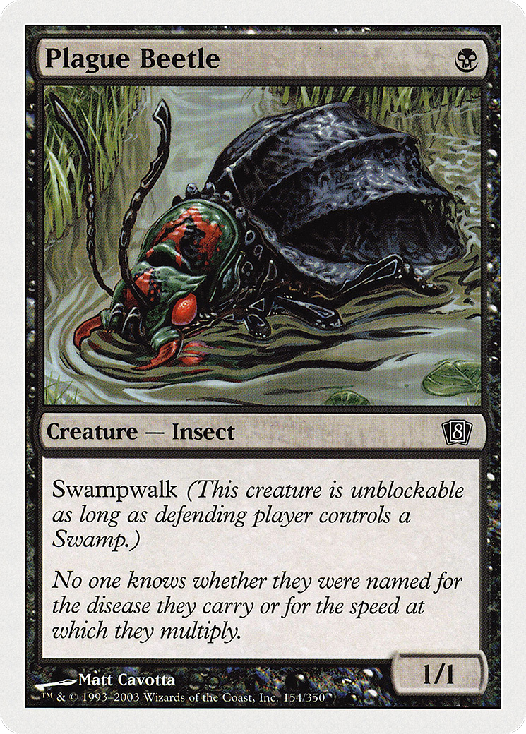 Plague Beetle (8ED-154) [8th Edition] Foil
