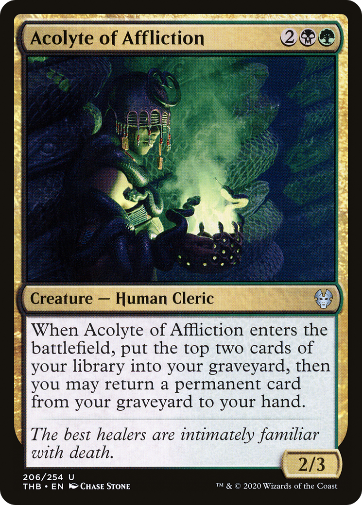 Acolyte of Affliction (THB-206) [Theros Beyond Death] Foil