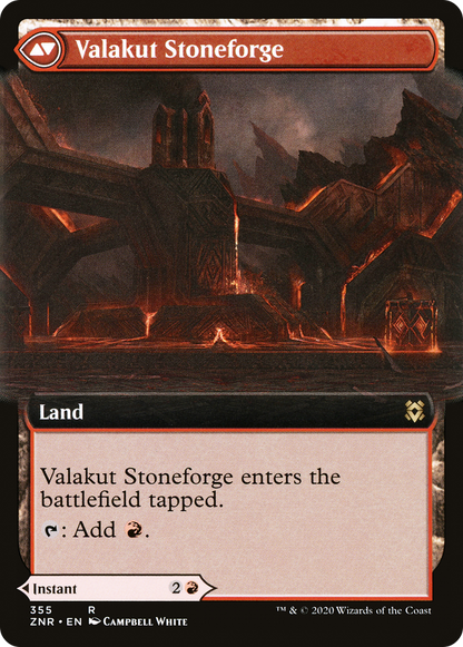 Valakut Awakening (Extended Art) (ZNR-355) [Zendikar Rising] Foil