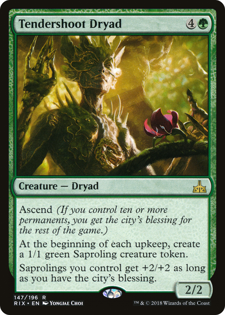 Tendershoot Dryad (RIX-147) [Rivals of Ixalan] Foil