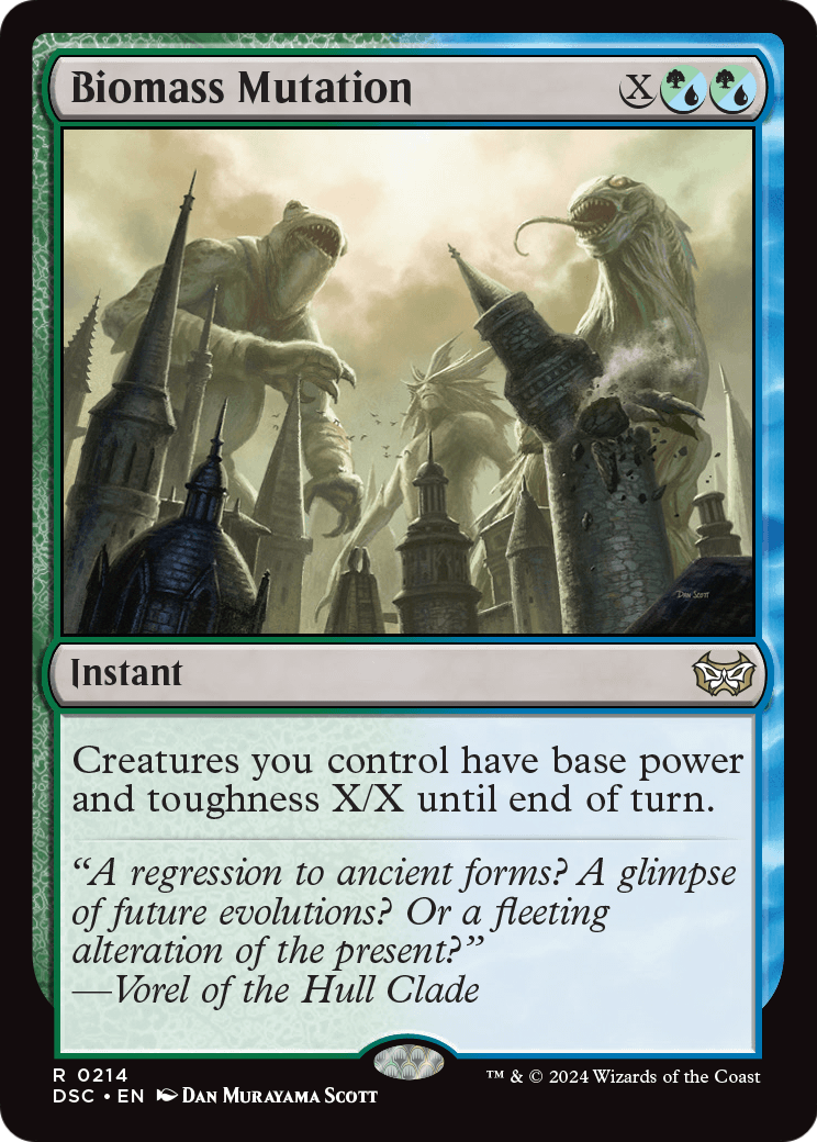 Biomass Mutation (DSC-214) [Duskmourn: House of Horror Commander]