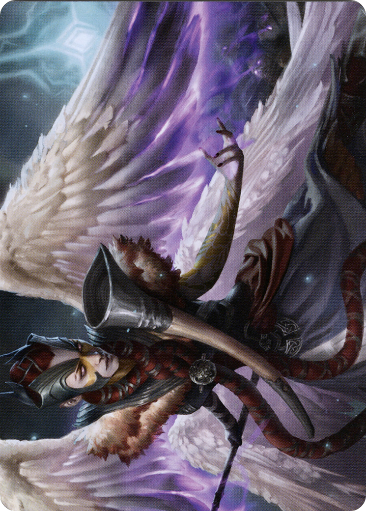 Firja, Judge of Valor // Firja, Judge of Valor (ASKHM-056) (Borderless) [Art Series: Kaldheim]