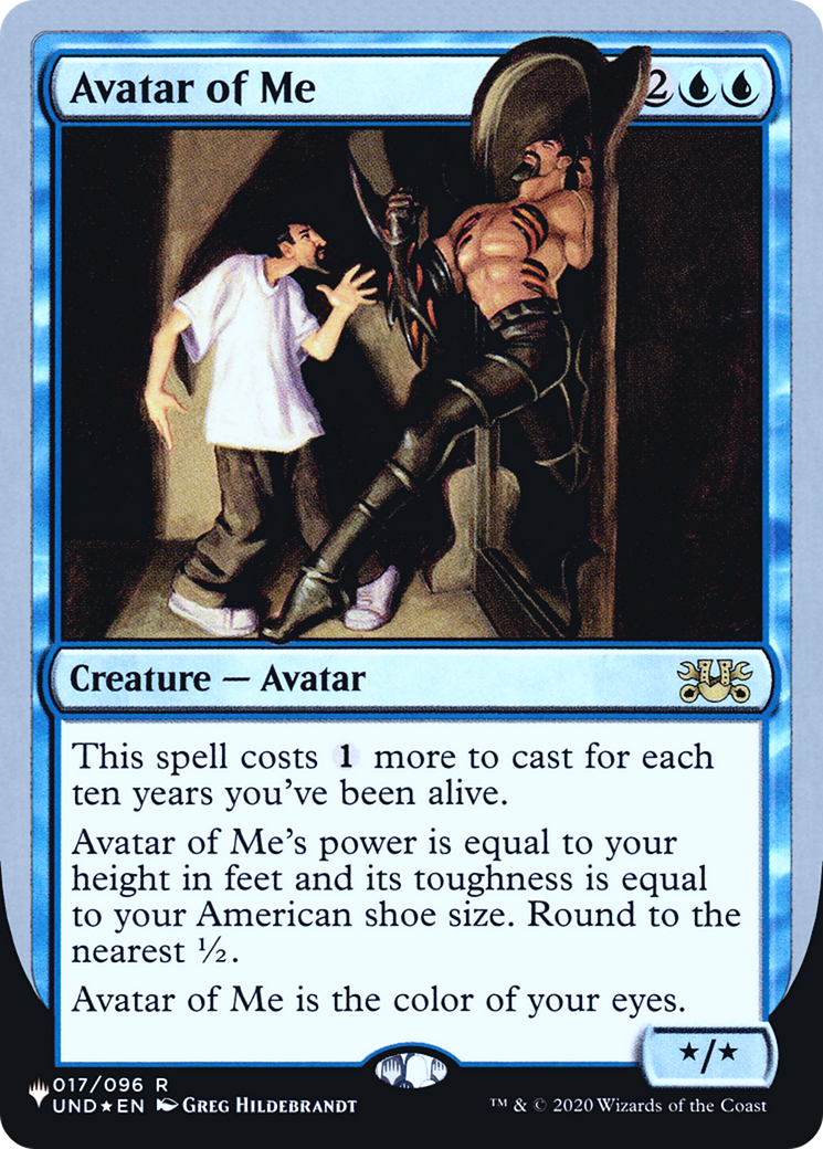 Avatar of Me (LIST-017/096) [The List (Unfinity Foil Edition)] Foil