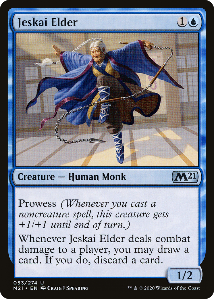 Jeskai Elder (M21-053) [Core Set 2021] Foil